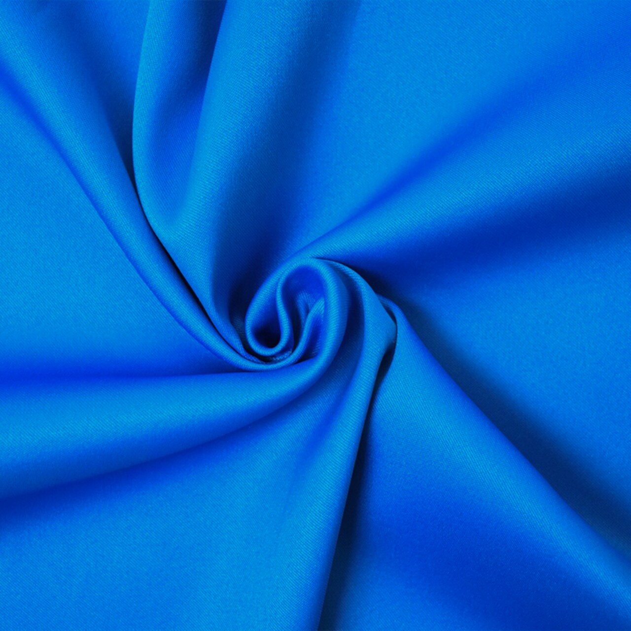 Blue Poly Spandex Stretch Solid Stretch Lamour Woven Fabric By the Yard